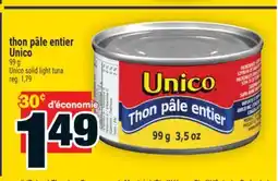 Super C thon pâle entier Unico | Unico solid light tuna offer