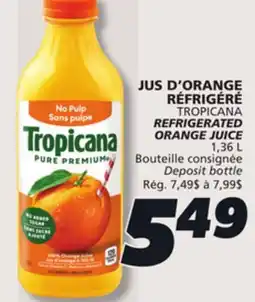 IGA TROPICANA REFRIGERATED ORANGE JUICE offer