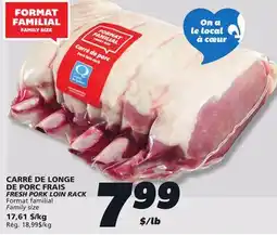 IGA FRESH PORK LOIN RACK offer
