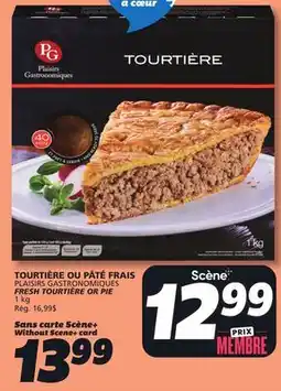 IGA PLAISIRS GASTRONOMIQUES FRESH TOURTIÈRE OR PIE offer
