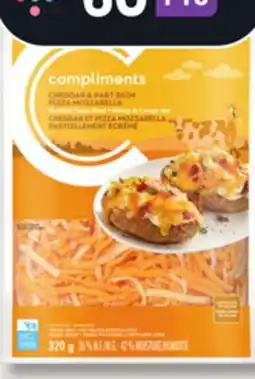 IGA COMPLIMENTS CHEESE OR SHREDDED CHEESE offer