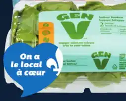 IGA GEN V GREENHOUSE BUTTER, CRISPY OR GREEN & RED SALANOVA LETTUCE OR SMALL POTATOES offer