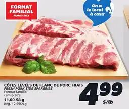 IGA FRESH PORK SIDE SPARERIBS offer