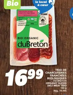 IGA DU BRETON ORGANIC SLICED DELI MEAT TRIO offer