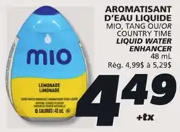 IGA MIO, TANG OR COUNTRY TIME LIQUID WATER ENHANCER offer