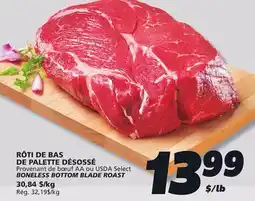IGA BONELESS BOTTOM BLADE ROAST offer