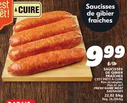 IGA FRESH GAME MEAT SAUSAGES offer