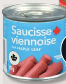 IGA MAPLE LEAF VIENNA SAUSAGE offer