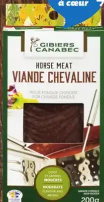 IGA GIBIERS CANABEC FROZEN GAME MEAT FOR CHINESE FONDUE offer