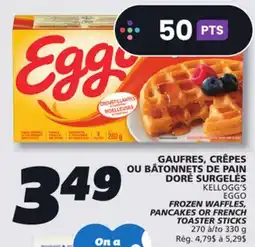 IGA KELLOGG'S EGGO FROZEN WAFFLES, PANCAKES OR FRENCH TOASTER STICKS offer