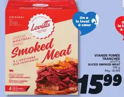 IGA LEVITTS SLICED SMOKED MEAT offer