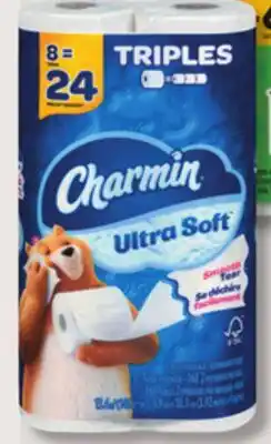 IGA CHARMIN (8 roul.) BATHROOM TISSUE OR PAPER TOWELS offer