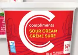 IGA COMPLIMENTS SOUR CREAM OR COTTAGE CHEESE offer