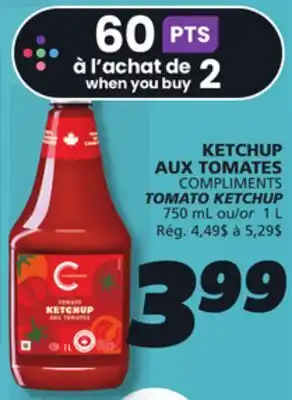 IGA COMPLIMENTS TOMATO KETCHUP offer