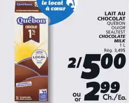 IGA QUÉBON CHOCOLATE MILK offer