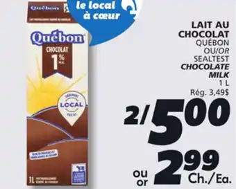 IGA QUÉBON CHOCOLATE MILK offer