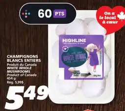 IGA WHITE WHOLE MUSHROOMS offer