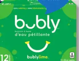 IGA BUBLY WATER-BASED DRINK OR CARBONATED NATURAL SPRING WATER offer