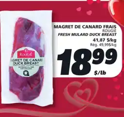 IGA ROUGIÉ FRESH MULARD DUCK BREAST offer