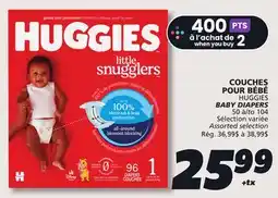 IGA HUGGIES BABY DIAPERS offer