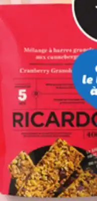IGA RICARDO GRANOLA BAR MIX OR MUFFIN MIX offer