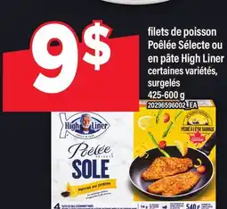 Maxi FILETS DE POISSON POÊLÉE SÉLECTE OU EN PÂTE HIGH LINER offer