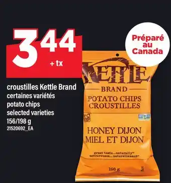 Maxi CROUSTILLES KETTLE BRAND | POTATO CHIPS, 156/198 G offer