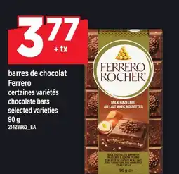 Maxi BARRES DE CHOCOLAT FERRERO | CHOCOLATE BARS offer