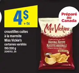 Maxi CROUSTILLES CUITES À LA MARMITE MISS VICKIE'S, 190/200 G offer