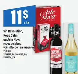 Maxi VIN REVOLUTION, KEEP CALM OU ARTE NOVA ROUGE OU BLANC offer