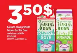 Maxi BOISSON SANS PRODUITS LAITIERS LAITIERS EARTH'S OWN offer
