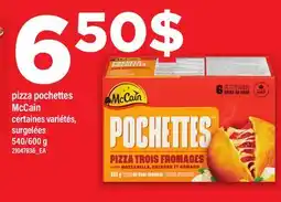Maxi PIZZA POCHETTES MCCAIN, 540/600 g offer