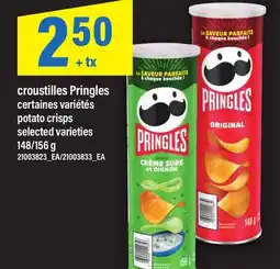 Maxi CROUSTILLES PRINGLES | POTATO CRISPS, 148/156 G offer