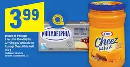 Maxi PRODUIT DE FROMAGE À LA CRÈME PHILADELPHIA, 227/250 G OU TARTINADE AU FROMAGE CHEEZ WHIZ KRAFT offer