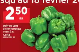 Maxi POIVRONS VERTS offer