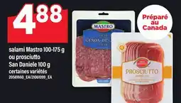 Maxi SALAMI MASTRO 100-175 G OU PROSCIUTTO SAN DANIELE 100 G offer