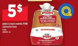 Maxi PAINS À SOUS-MARINS POM | SUBMARINE BUNS offer