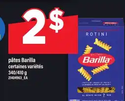 Maxi PÂTES BARILLA, 340/410 G offer