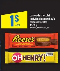 Maxi BARRES CHOCOLAT INDIVIDUELLES |HERSHEY'S offer