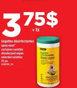 Maxi LINGETTES DÉSINFECTANTES SANS NOM | DISINFECTANT WIPES offer