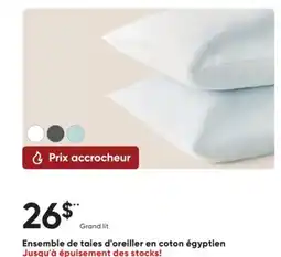 Dormez Vous Ensemble de taies d'oreiller en coton égyptien offer