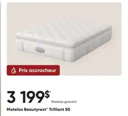 Dormez Vous Matelas Beautyrest Trilliant 50 offer