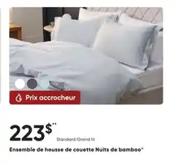 Dormez Vous Ensemble de housse de couette Nuits de bamboo offer