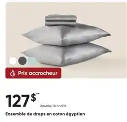Dormez Vous Ensemble de draps en coton égyptien offer