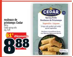 Super C rouleaux de printemps Cedar | Cedar spring rolls offer