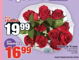 Super C BOUQUET DE 10 ROSES | 10 ROSES BOUQUET offer