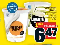 Super C YOGOURT GREC LIBERTÉ | LIBERTÉ GREEK YOGURT offer