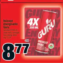 Super C boisson énergisante Guru | Guru energy drink offer