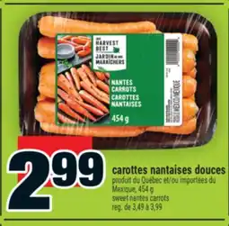 Super C carottes nantaises douces | sweet nantes carrots offer