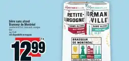 Super C Bière sans alcool Brasseur de Montréal | beer offer